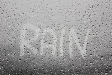 Rainy day waterdrops background