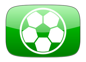 soccer green icon football sign