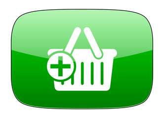 cart green icon shopping cart symbol