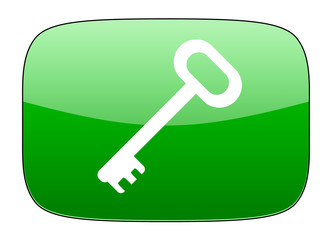 key green icon secure symbol