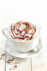 cup of coffee with whipped cream