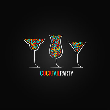cocktail party design background