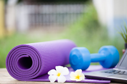 Prepare yourself with yoga exercise outdoors