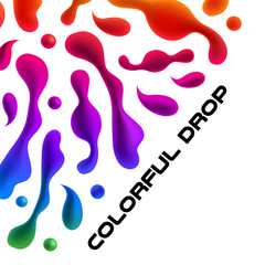 abstract background of colorful three-dimensional figures