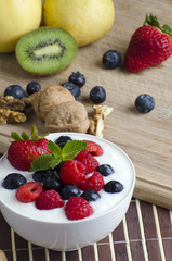 Yogurt with berries 