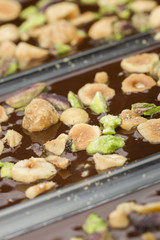 Ingredients for preparation of artisanal chocolate bar