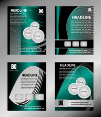 Collection of creative modern brochure design
