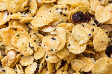 cereal made from cornflakes and caramel.