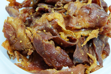 Sweet sticky rice with pork 