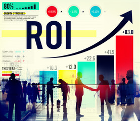 Return On Investment Financial Management Revenue Concept