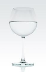 Water with wine glass