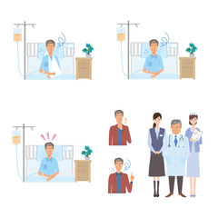 医療　病院　入院　イラスト