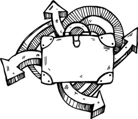 Тravel bag мotion arrows