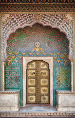 Rose gate door in Jaipur