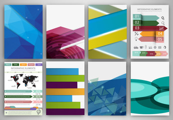 Abstract Creative backgrounds and concept vector icons