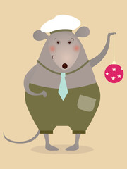 Mouse sailor with boll