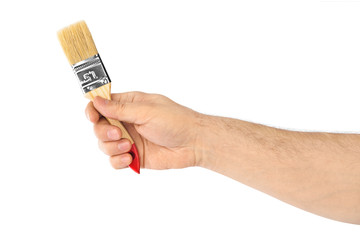 Hand with brush