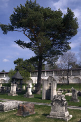 Старинное кладбище Старицкого монастыря.