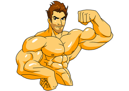 muscular bodybuilder