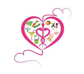 Healthy Lifestyle Heart sign