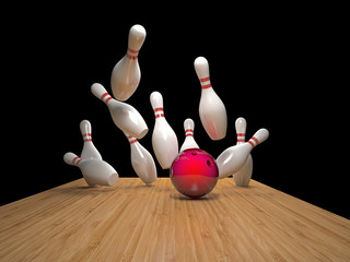 Fototapeta na wymiar bowling