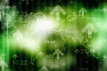 World Map Business Background