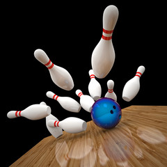 Naklejka premium bowling