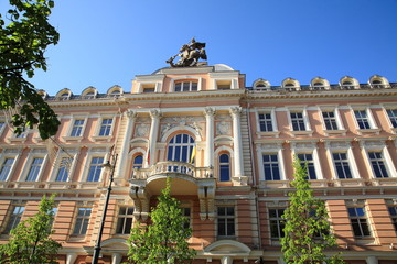 Building in the city center of Vilnius