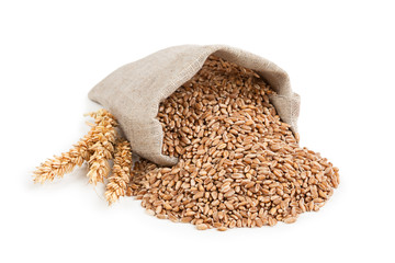 Wheat in bag