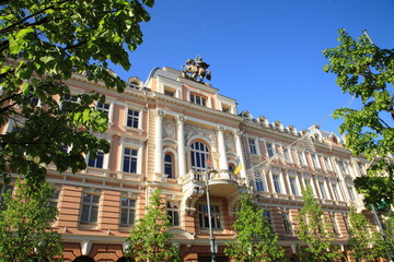 Building in the city center of Vilnius