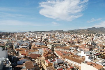 Fototapeta na wymiar Panorámica de Málaga