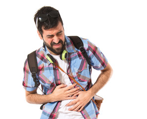 Tourist with stomachache