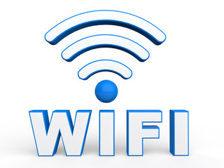 3d wifi text and signals