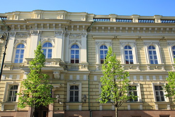 Building in the city center of Vilnius