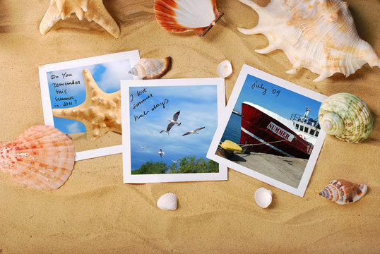 summer holidays photos lying on the beach