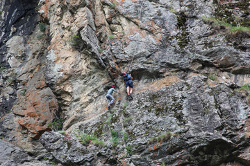 Rhemes Notre Dame, Aosta, Valle d'Aosta scalatori in ferrata