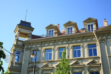 Fototapeta na wymiar Building in the city center of Vilnius
