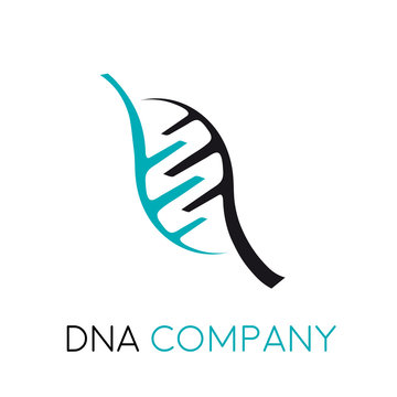 Vector logo DNA and genetics