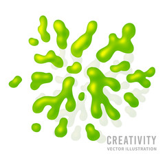 Abstract vector color splash background paint fluid colorful ink