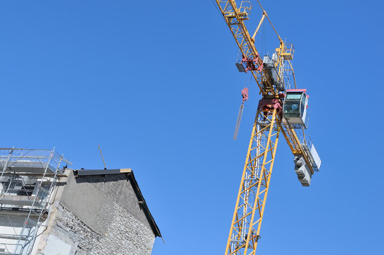 chantier de construction &agrave; Chamb&eacute;ry