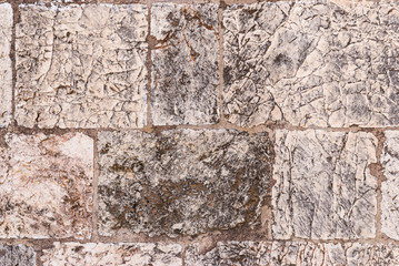 Old wall made of the Jerusalem stone
