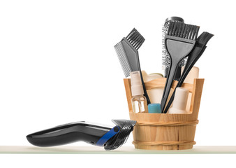 Hair accessories on shelf