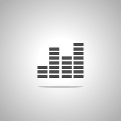 Fototapeta premium music wave icon