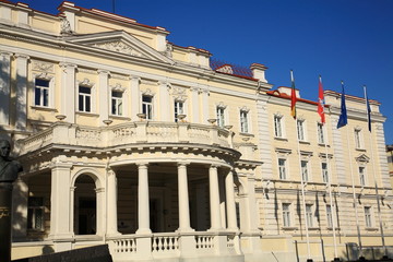 Naklejka na ściany i meble Building in the old town in Vilnius