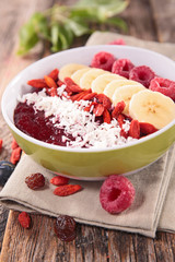 smoothie bowl with fruit