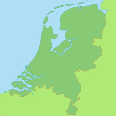 Fototapeta premium Niederlande - Landkarte