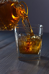 whiskey and natural ice