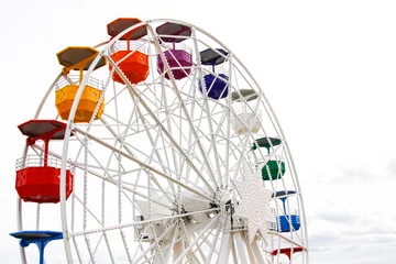 Deurstickers ferris wheel © gavrylova