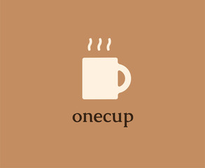 Abstract coffee logo design elements. Arrows, labels, ribbons