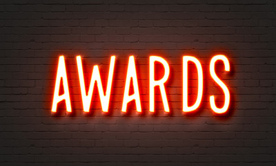 Awards neon sign